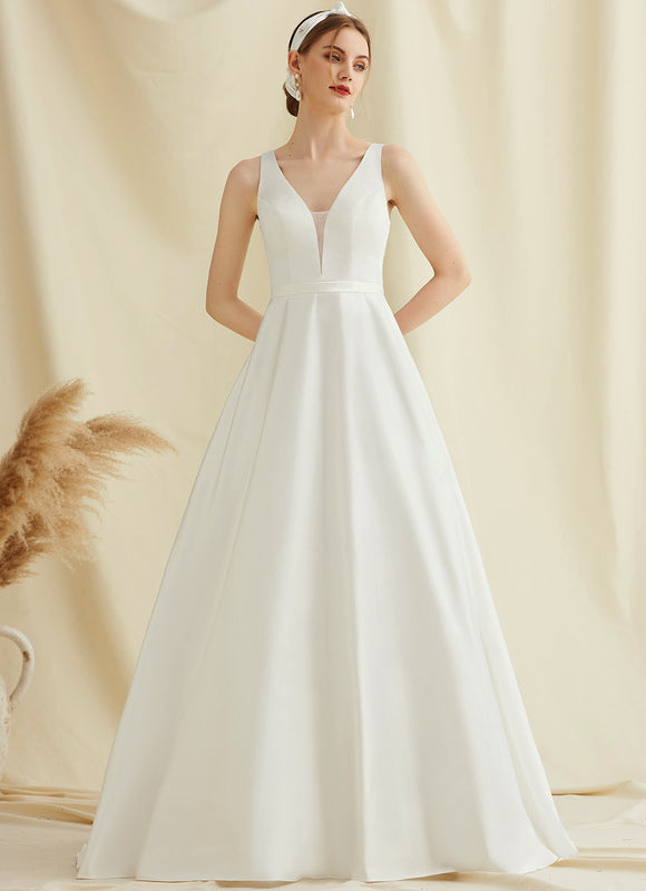 Robe De Princesse Satin Épurée - gallery 3