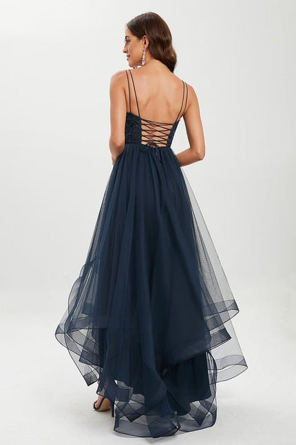 Robe De Princesse Asymétrique Marine - gallery 1