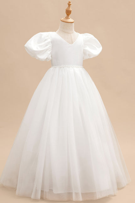 Robe De Princesse Satin Blanc Nuptiale - gallery 2