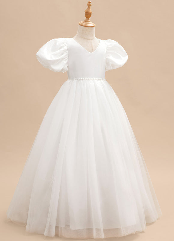Robe De Princesse Satin Blanc Nuptiale - gallery 2
