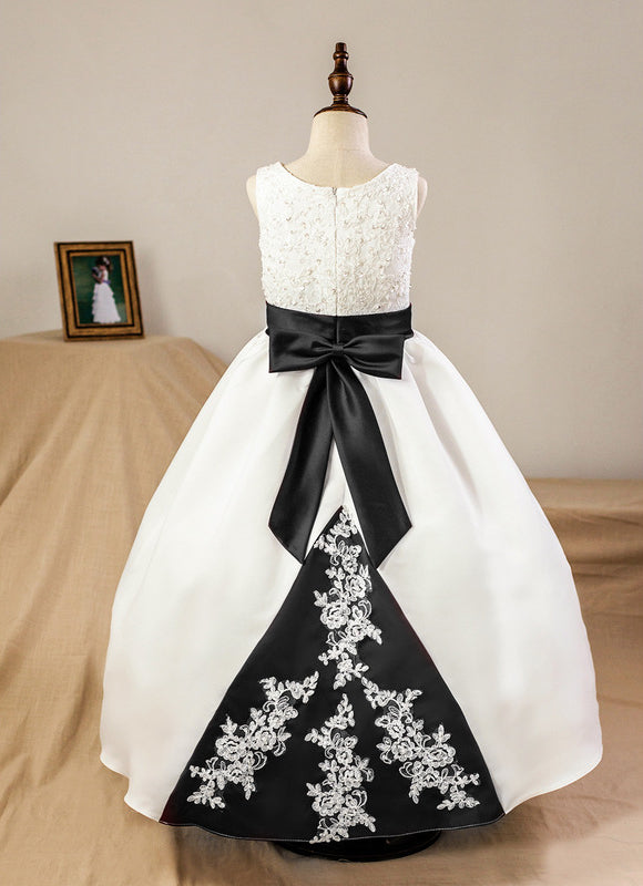 Robe De Princesse Satinée Bicolore - gallery 7