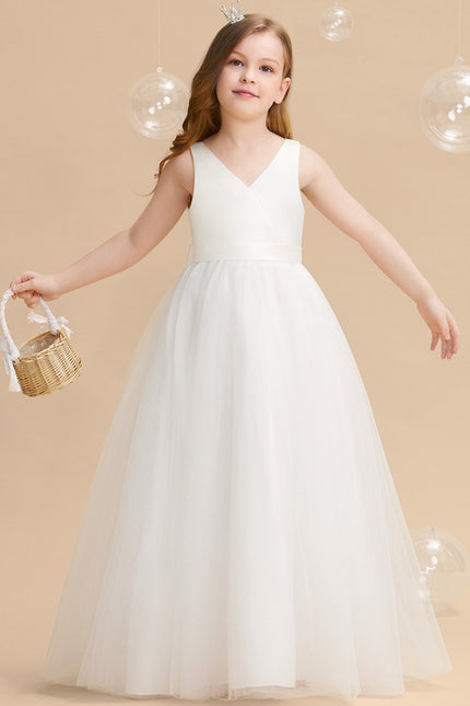 Robe De Princesse Longue Rose Poudrée - gallery 7