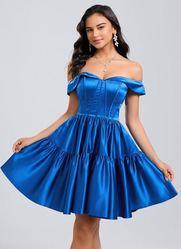 Robe De Princesse Satin Flamboyant - gallery 3