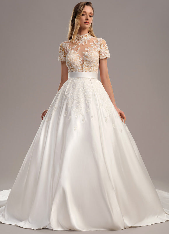 Robe De Princesse Éclat Nuptial Satiné