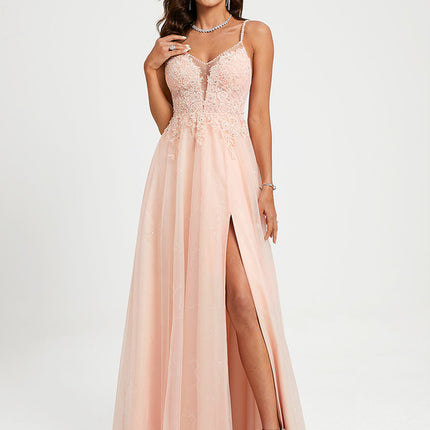Robe De Princesse Rose Scintillante