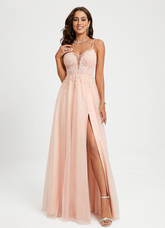 Robe De Princesse Rose Scintillante