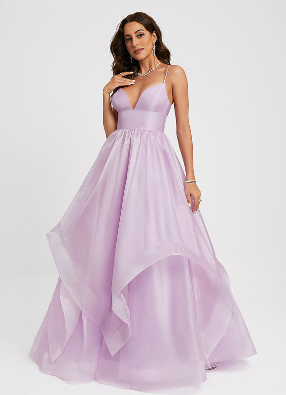 Robe De Princesse Lilas Fluide - gallery 4