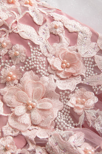 Robe De Princesse Tulle Rose Ornée - gallery 4