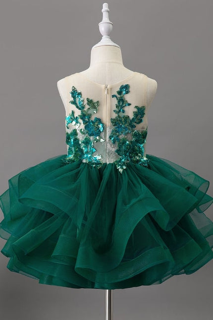 Robe De Princesse Festive Émeraude - gallery 2