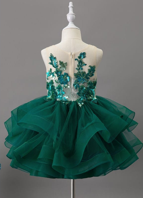Robe De Princesse Festive Émeraude - gallery 2
