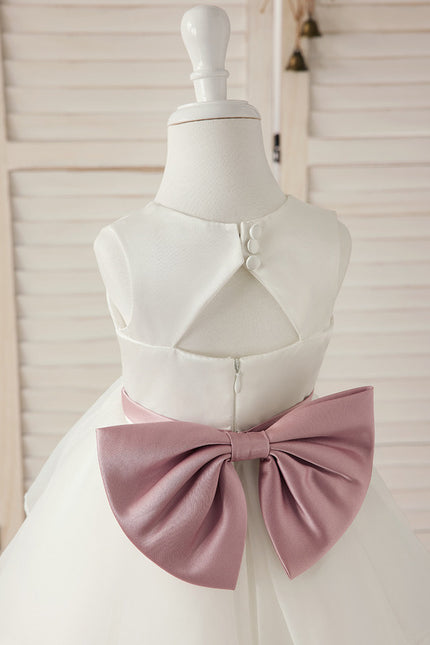 Robe De Princesse Nuageuse Satinée - gallery 2