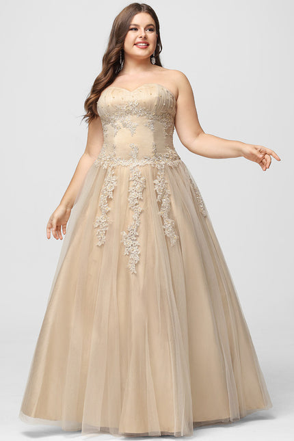 Robe De Princesse Tulle Beige - gallery 3