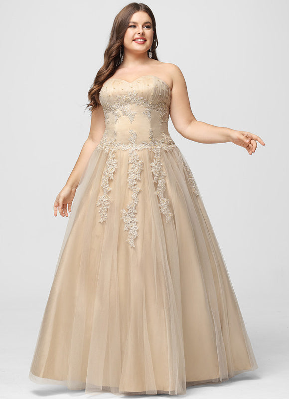 Robe De Princesse Tulle Beige - gallery 3