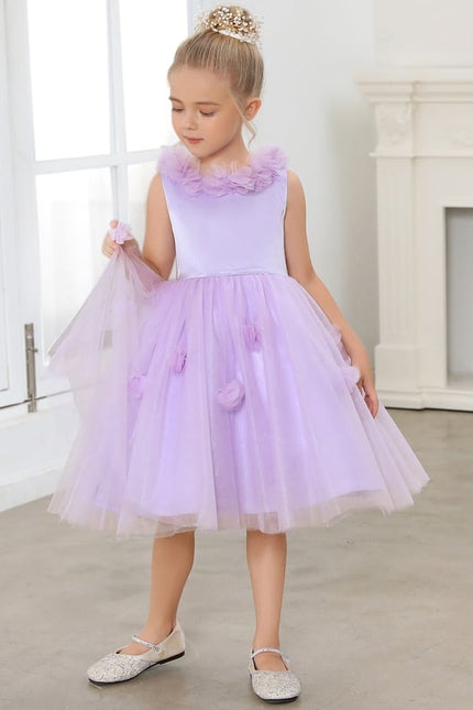 Robe De Princesse Lilas Évasée - gallery 7