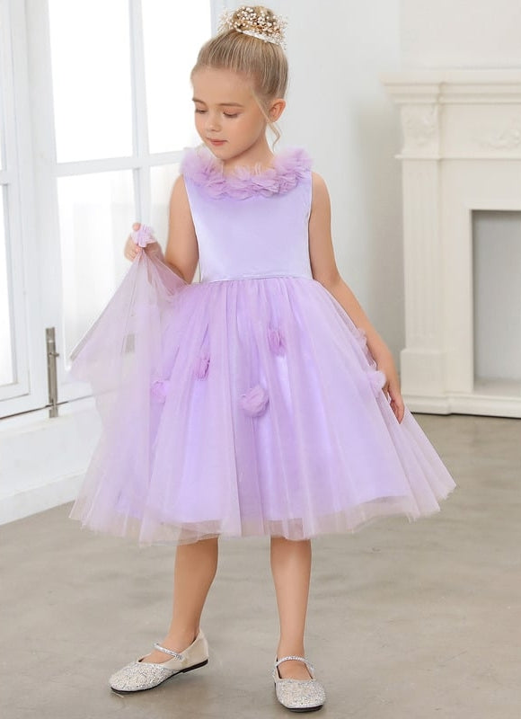 Robe De Princesse Lilas Évasée - gallery 7