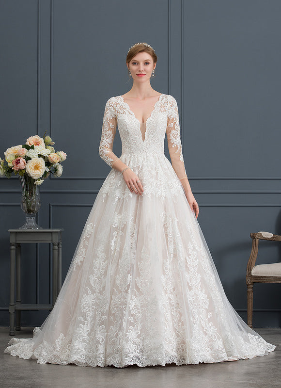 Robe De Princesse Nuptiale Brodée - gallery 3