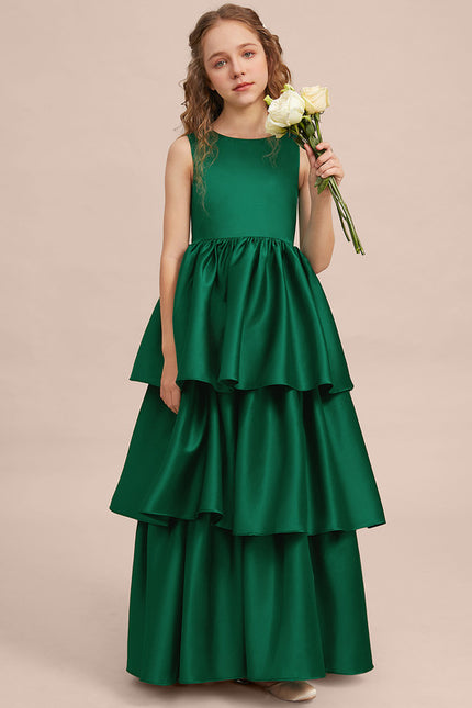 Robe De Princesse Satin Vert Émeraude - gallery 6