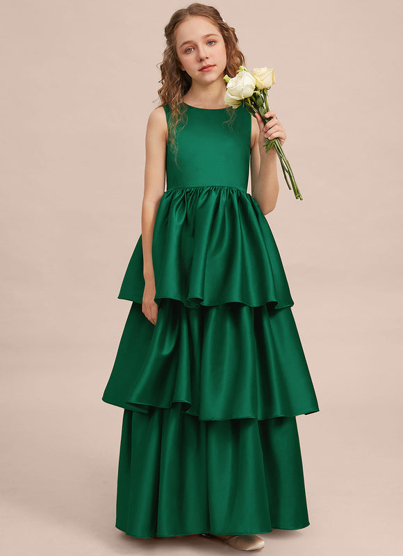 Robe De Princesse Satin Vert Émeraude - gallery 6