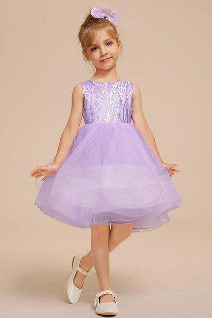 Robe De Princesse Violette Festive - gallery 5