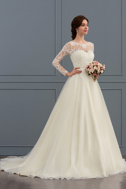 Robe De Princesse Ivoire Délicate - gallery 2