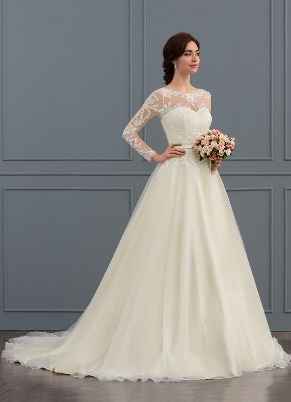 Robe De Princesse Ivoire Délicate - gallery 2