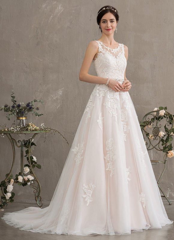 Robe De Princesse Évasée Ornée - gallery 2