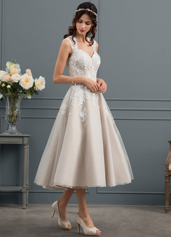 Robe De Princesse De Mariée Vintage Tulle - gallery 3