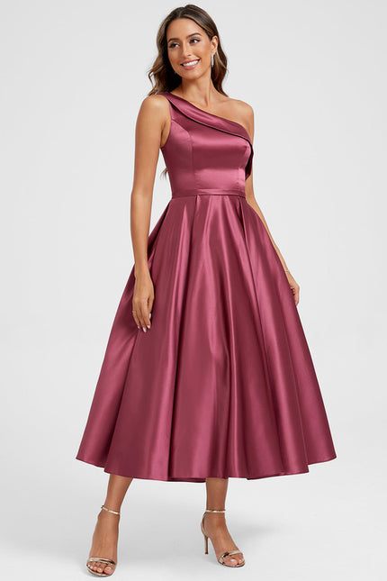 Robe De Princesse Satin Bordeaux