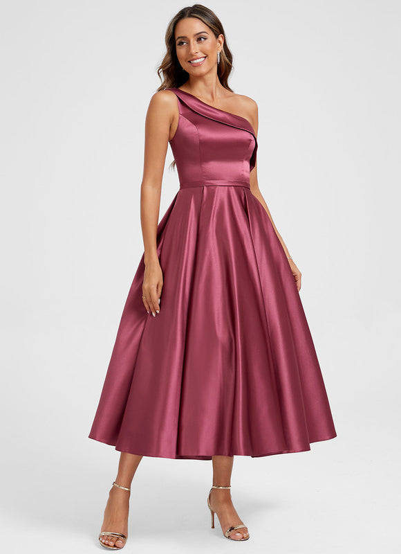 Robe De Princesse Satin Bordeaux
