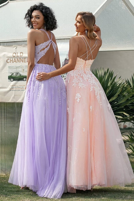 Robe De Princesse Violette Délicate - gallery 1