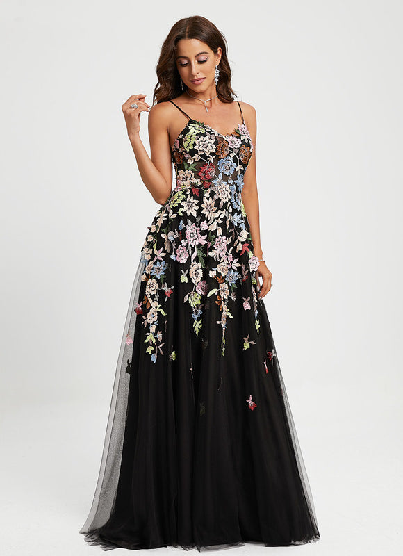 Robe De Princesse Florale Transparente - gallery 1