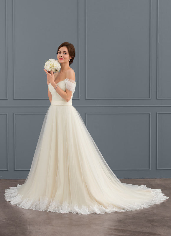 Robe De Princesse Dépaule Dénudée - gallery 3