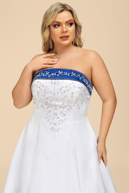 Robe De Princesse Satinée Brodée - gallery 6