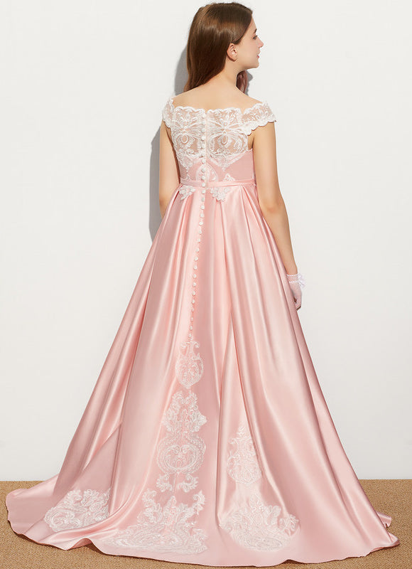 Robe De Princesse Satinée Délicate