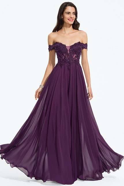 Robe De Princesse Élégante Violette