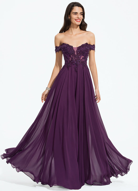 Robe De Princesse Élégante Violette