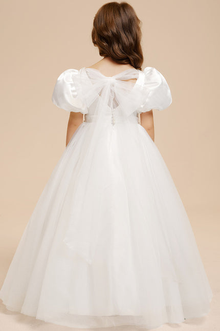 Robe De Princesse Satin Blanc Nuptiale - gallery 5
