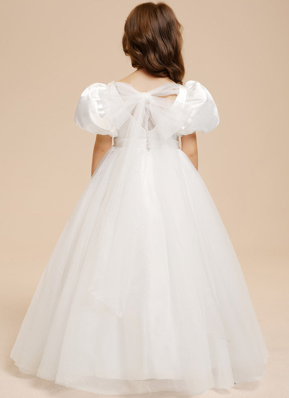Robe De Princesse Satin Blanc Nuptiale - gallery 5