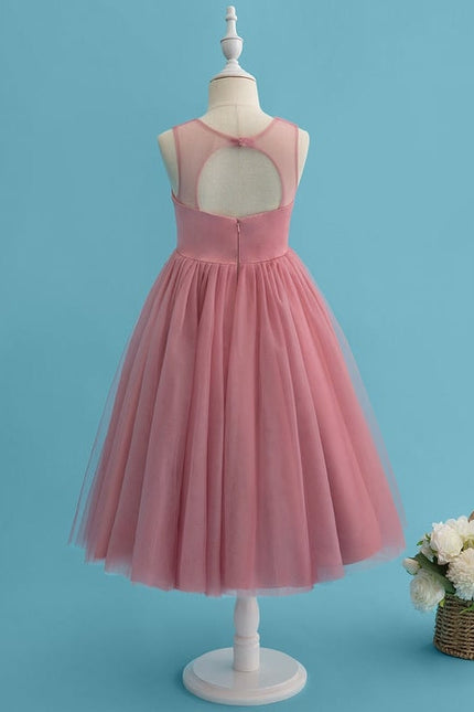 Robe De Princesse Tulle Rose Ornée - gallery 2