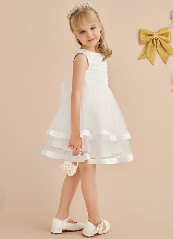 Robe De Princesse Satin Crème - gallery 1