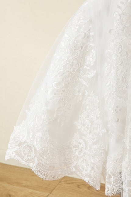 Robe De Princesse Satin Blanche - gallery 2