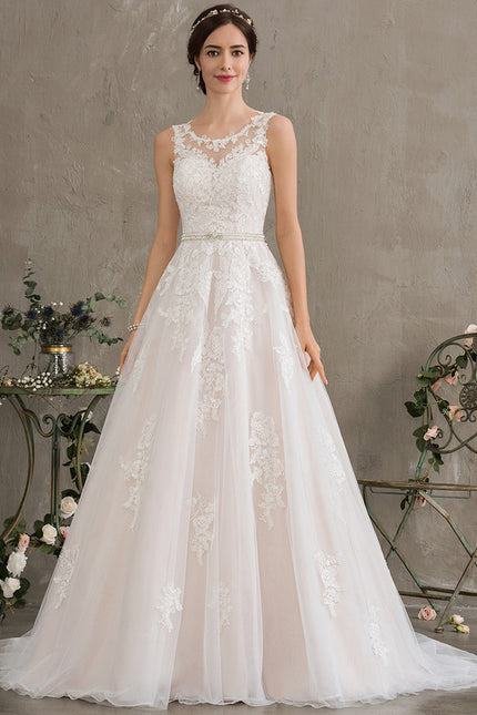 Robe De Princesse Évasée Ornée