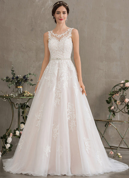 Robe De Princesse Évasée Ornée