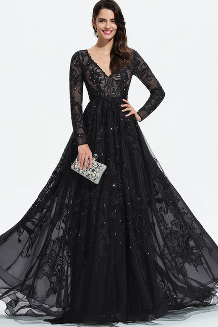 Robe De Princesse Noir Scintillant
