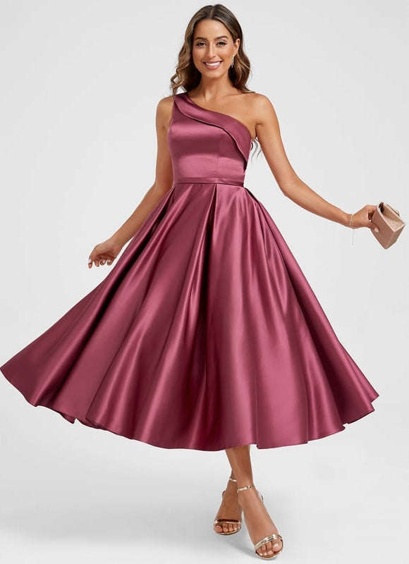 Robe De Princesse Satin Bordeaux - gallery 2