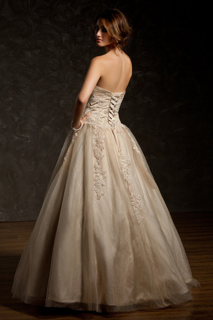Robe De Princesse Tulle Beige - gallery 2