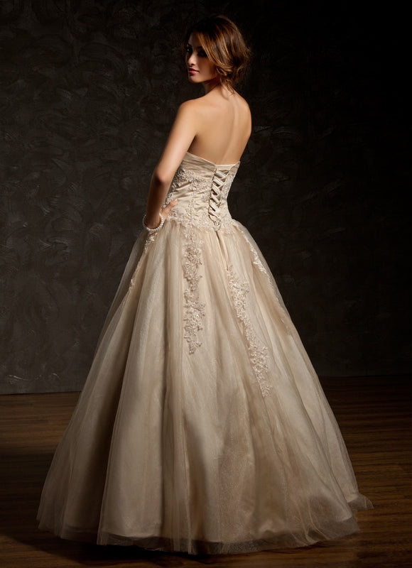 Robe De Princesse Tulle Beige - gallery 2