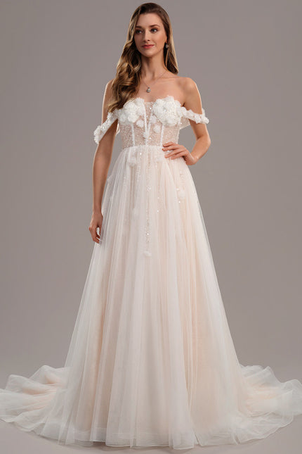 Robe De Mariee Princesse A Paillette - gallery 1