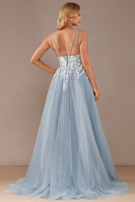 Robe De Princesse En Tulle Brodé - gallery 5