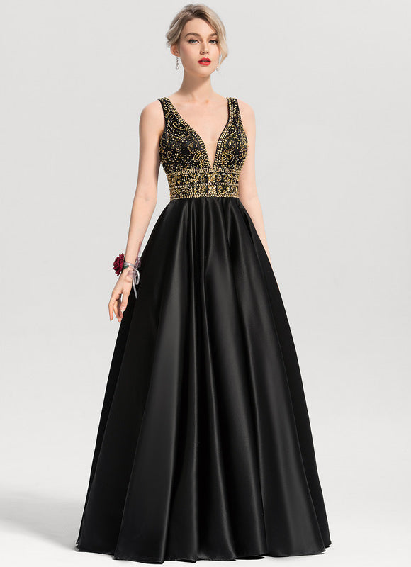 Robe De Princesse Satin Verte